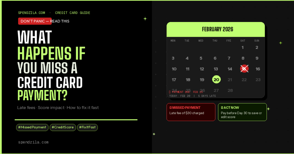 What Happens If You Miss a Credit Card Payment? (2026 Guide)