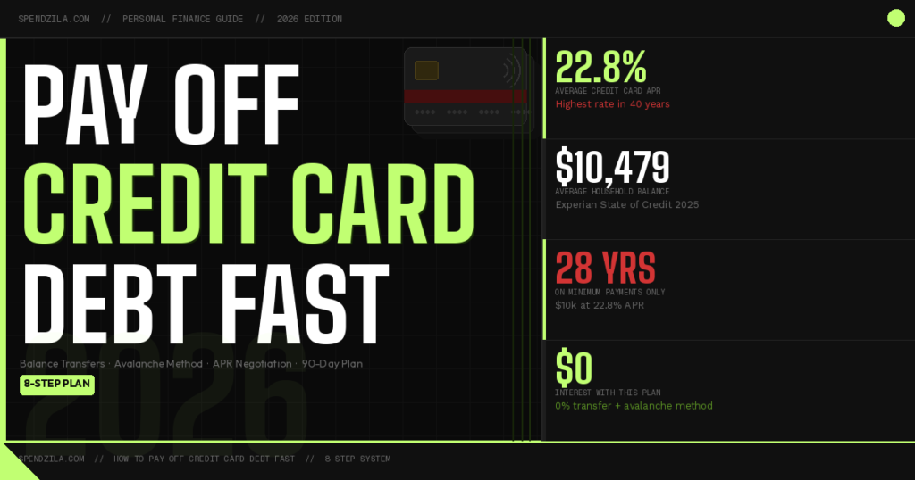 How to Pay Off Credit Card Debt Fast in 2026 — 8-Step Plan