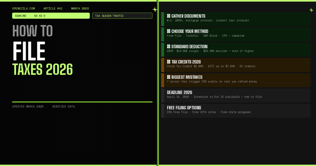 How to File Taxes in 2026: Complete Step-by-Step Guide