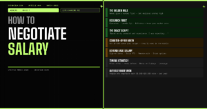 how to negotiate salary