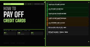 how to pay off credit card debt